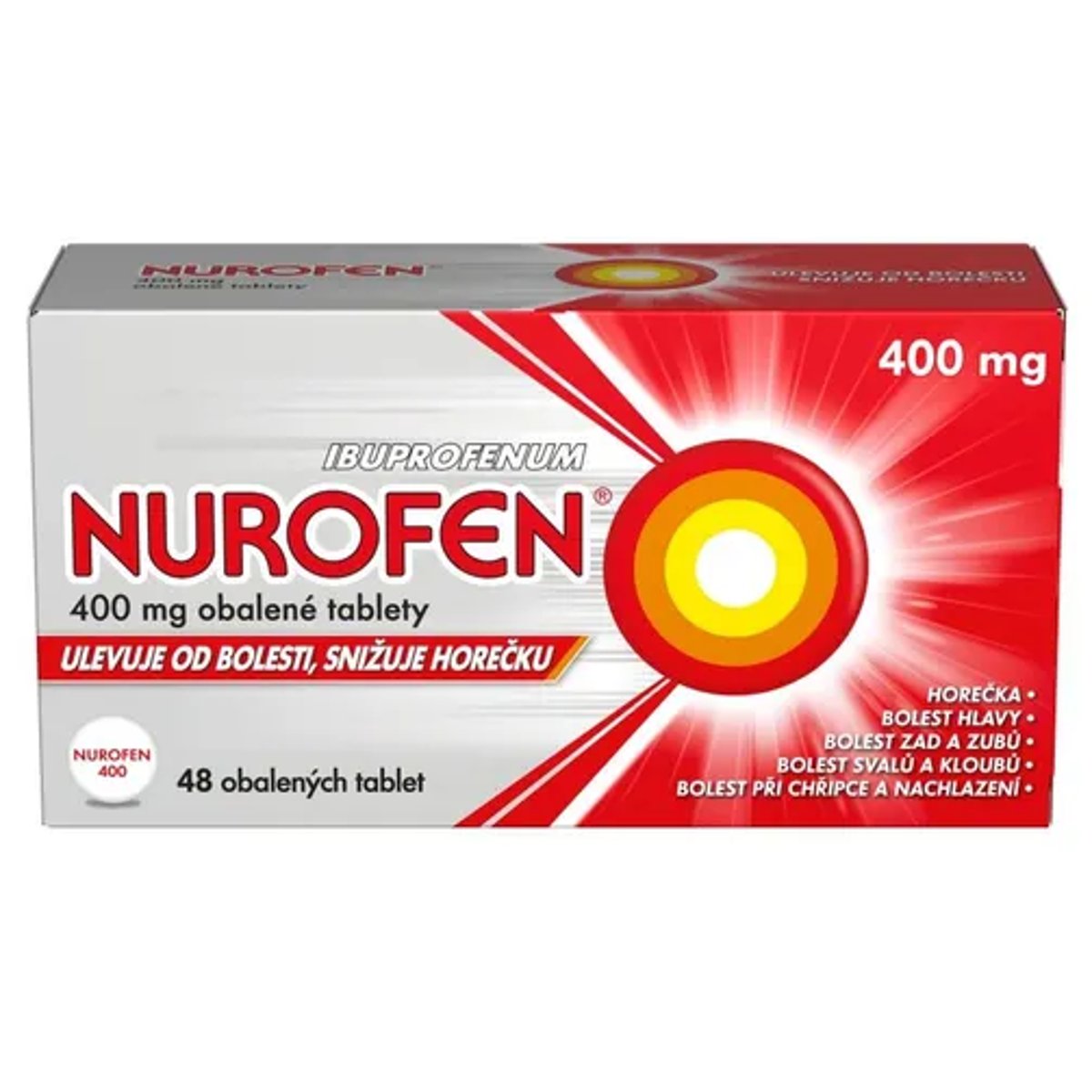 Levně NUROFEN 400MG Obalená tableta 48 I