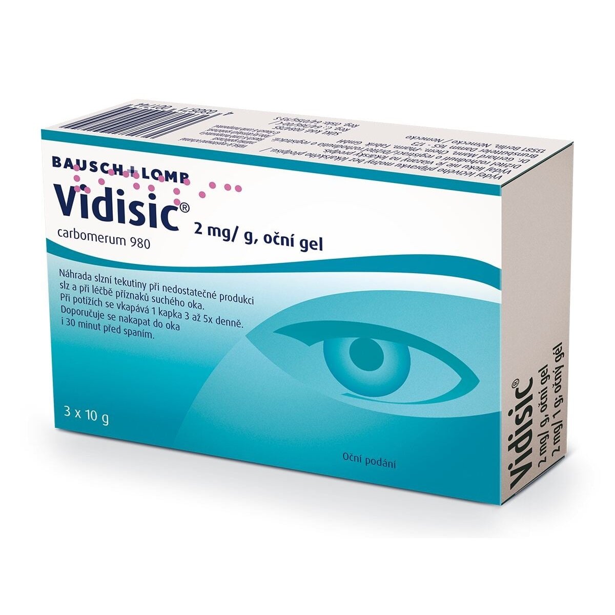 VIDISIC 2MG/G Oční gel 3X10G