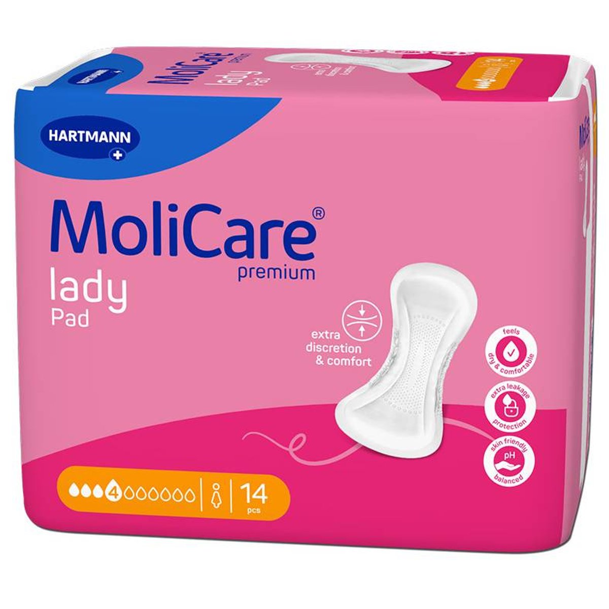 VLOŽKY ABSORPČNÍ MOLICARE LADY 4 KAPKY 841ML,14KS