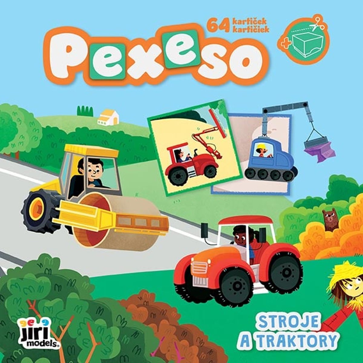 Pexeso v sešitu Stroje a traktory JIRI MODELS a. s.