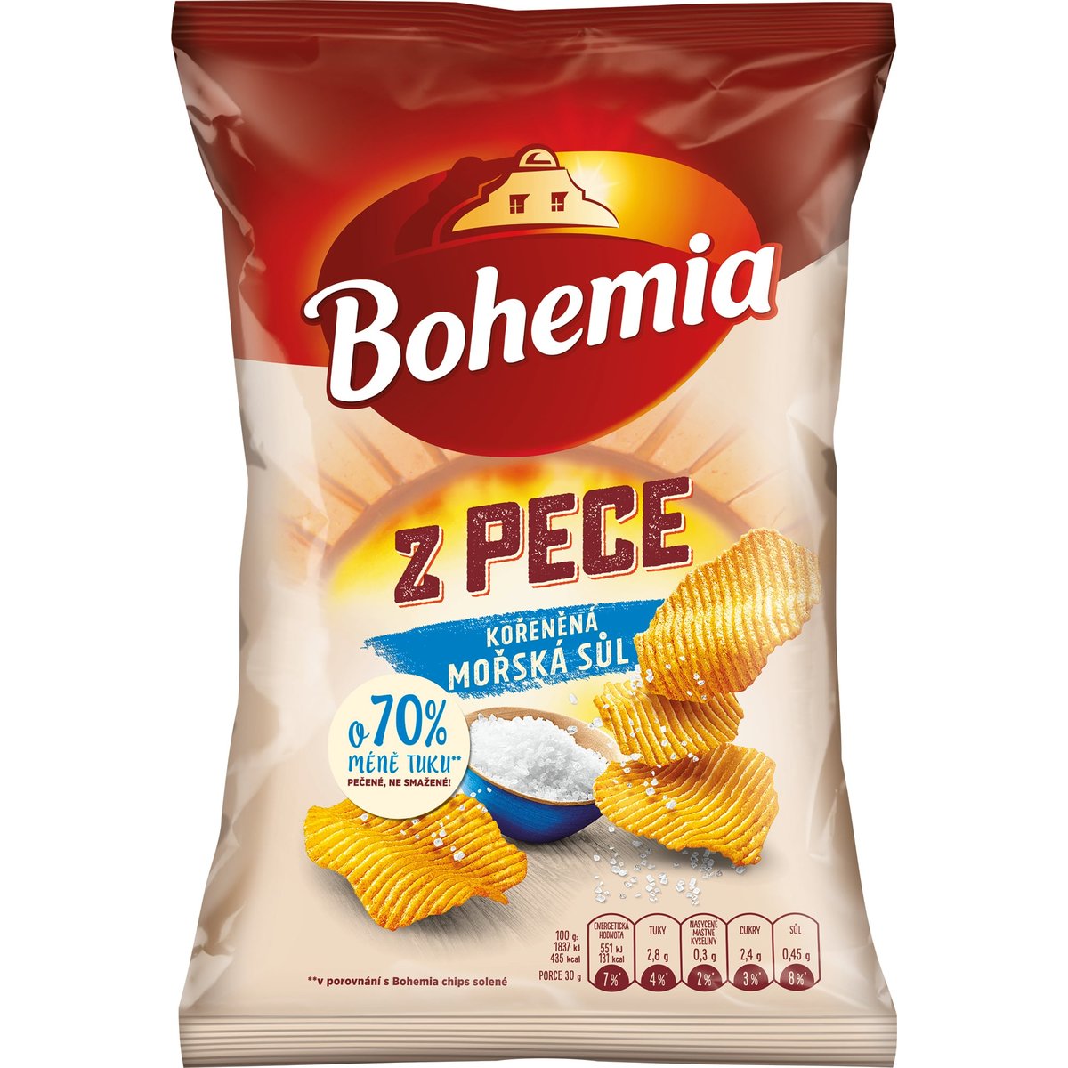 Bohemia chips Z Pece mořská sůl