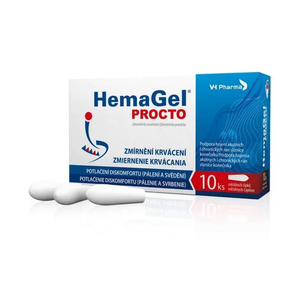 HemaGel PROCTO 10ks rektálních čípků II