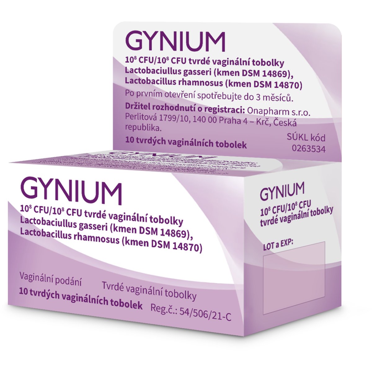 GYNIUM 1X10^8CFU/1X10^8CFU VAG CPS DUR 10