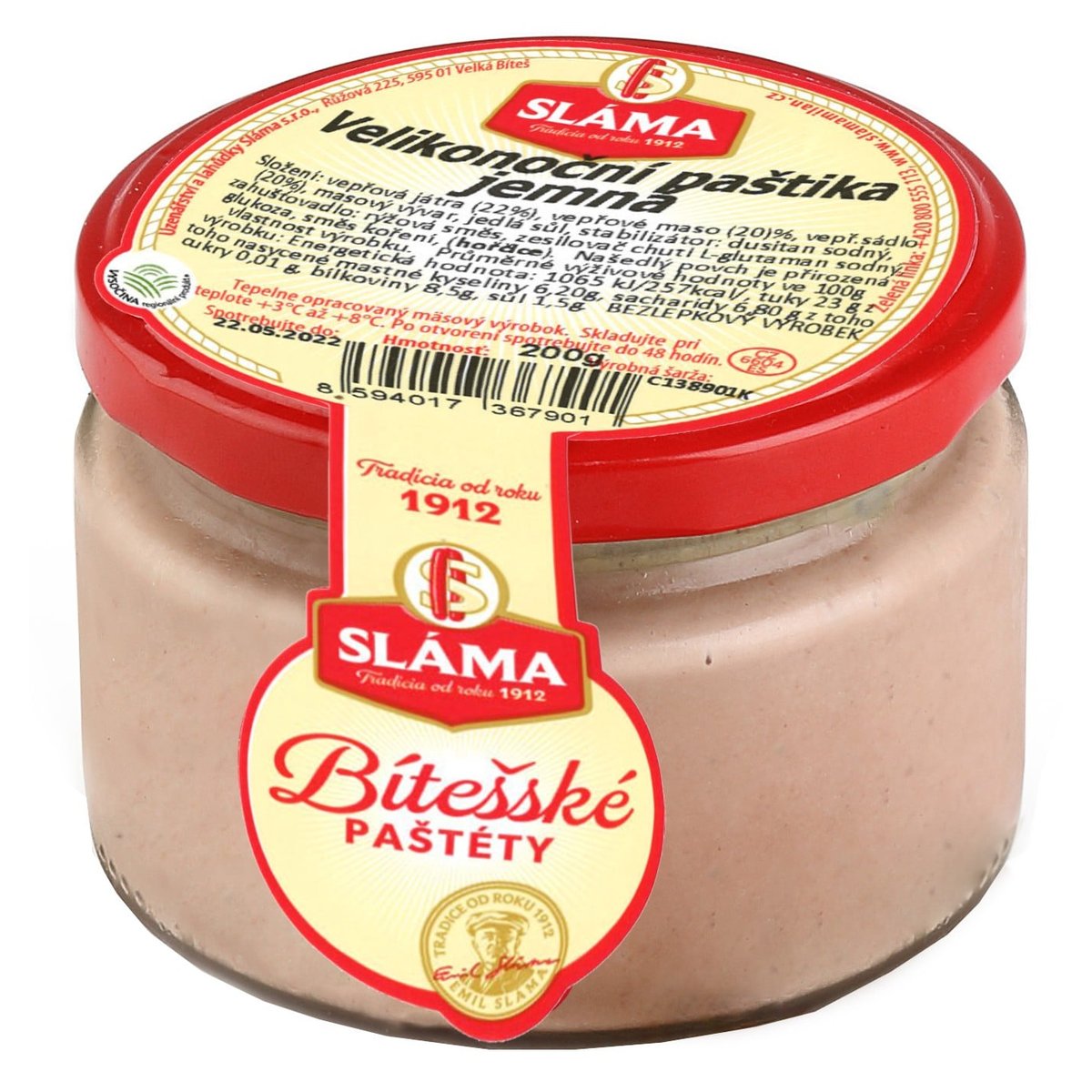 Sláma Velikonoční paštika jemná