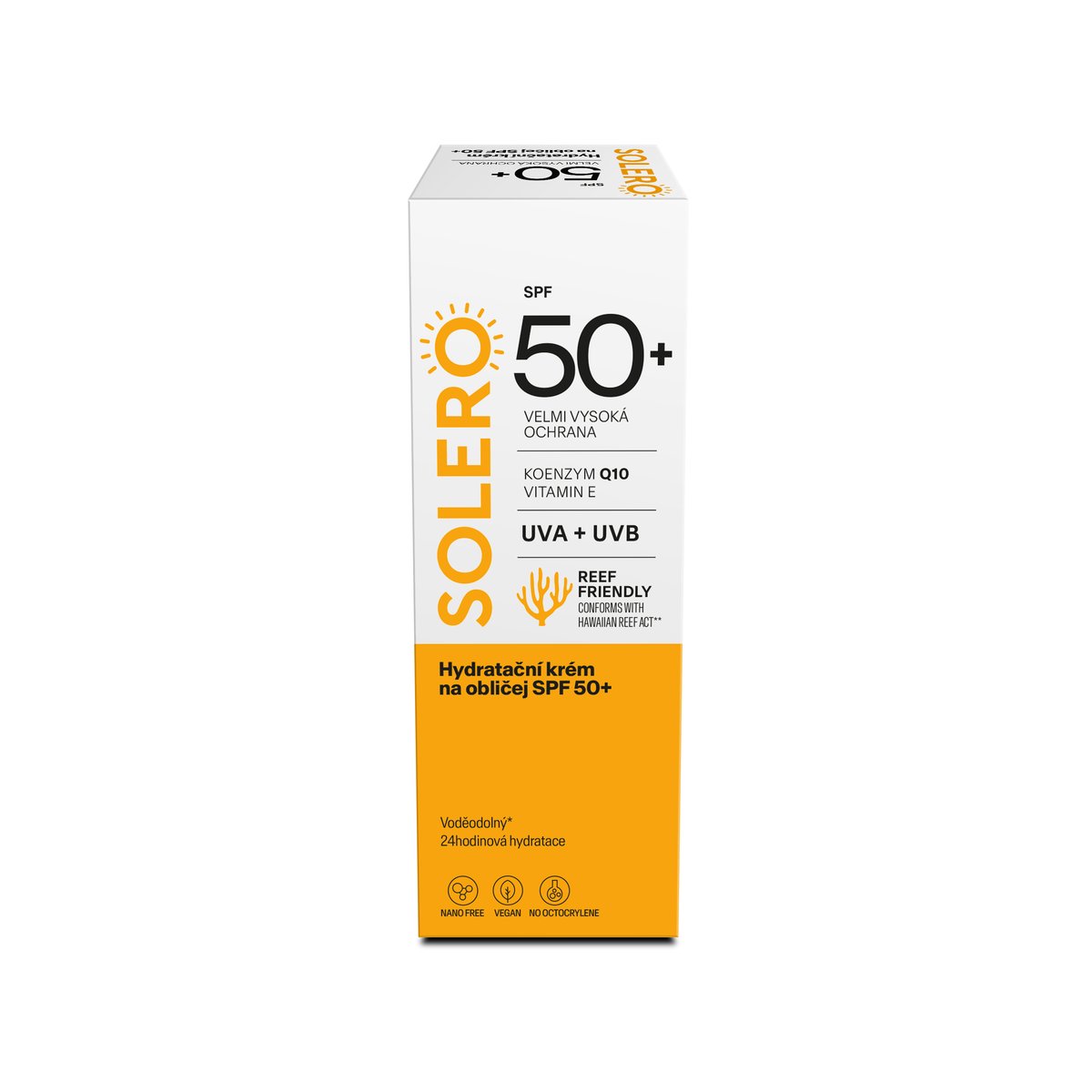 SOLERO Hydratační krém na obličej SPF50+ 50ml