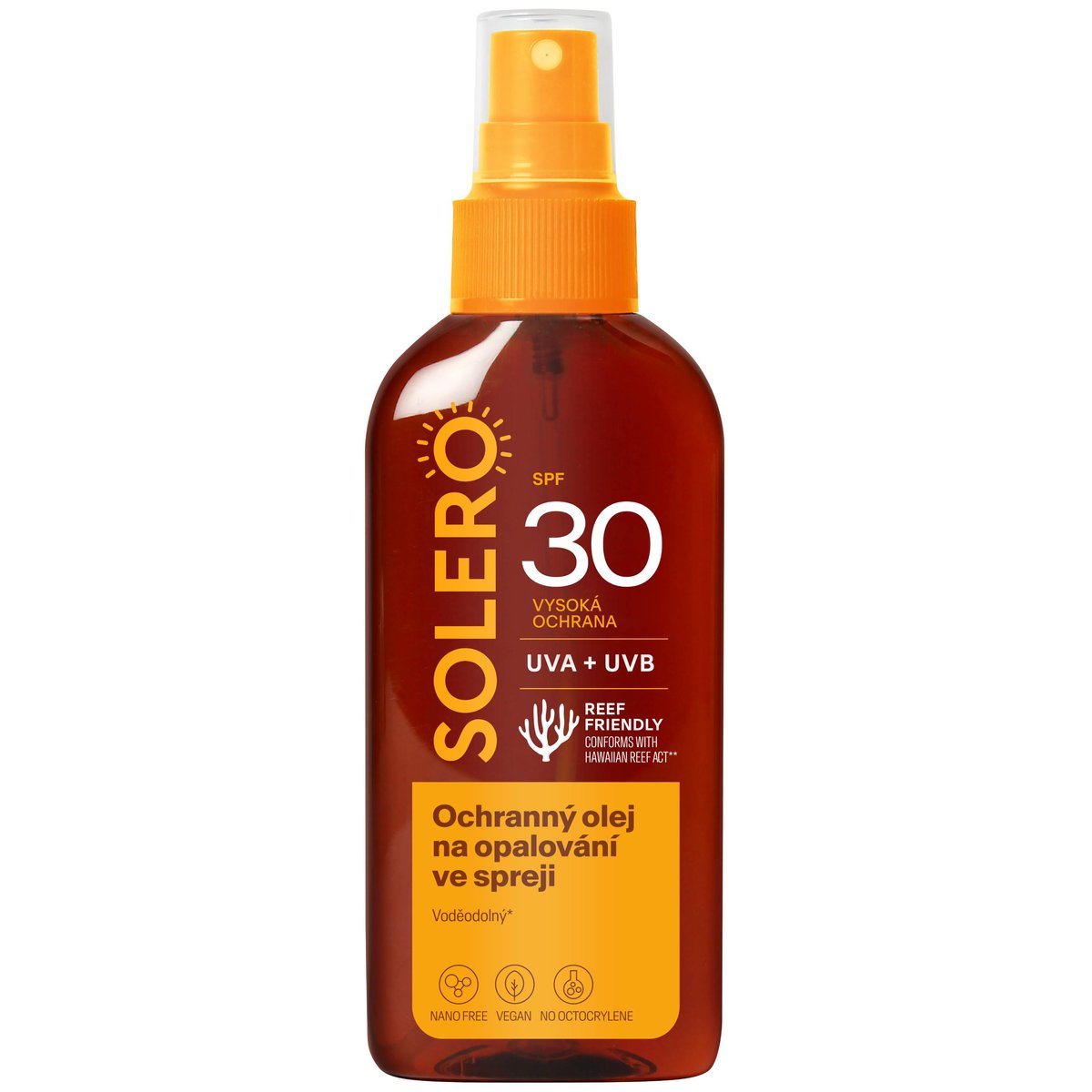 SOLERO Ochranný olej na opal.ve spreji SPF30 150ml