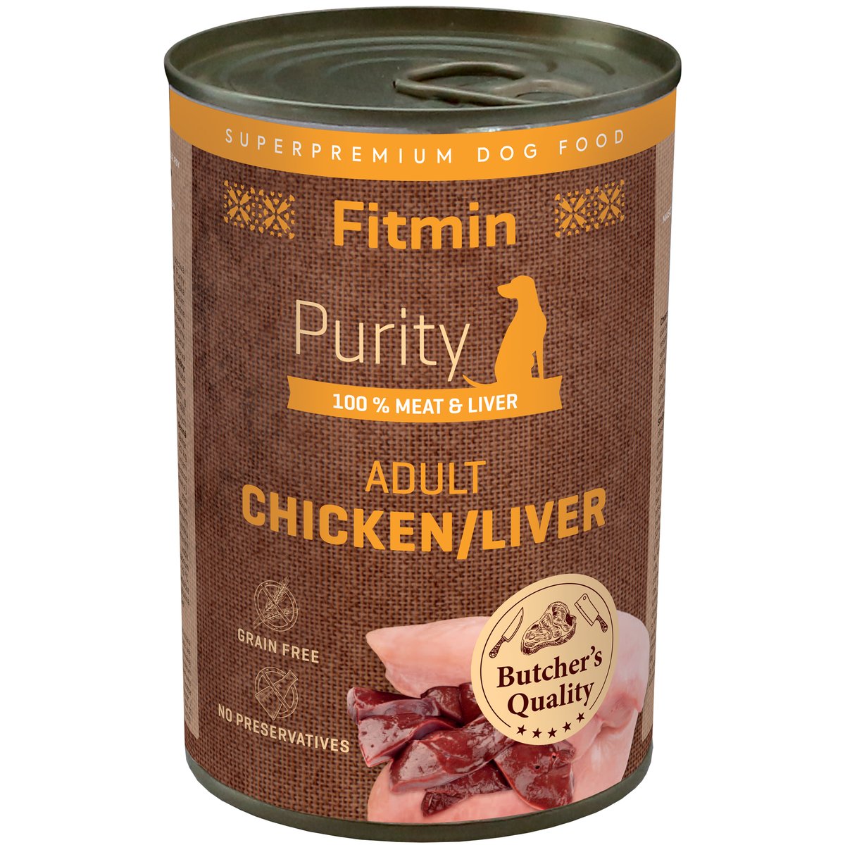 Fitmin Purity konzerva kuřecí s játry pro psy