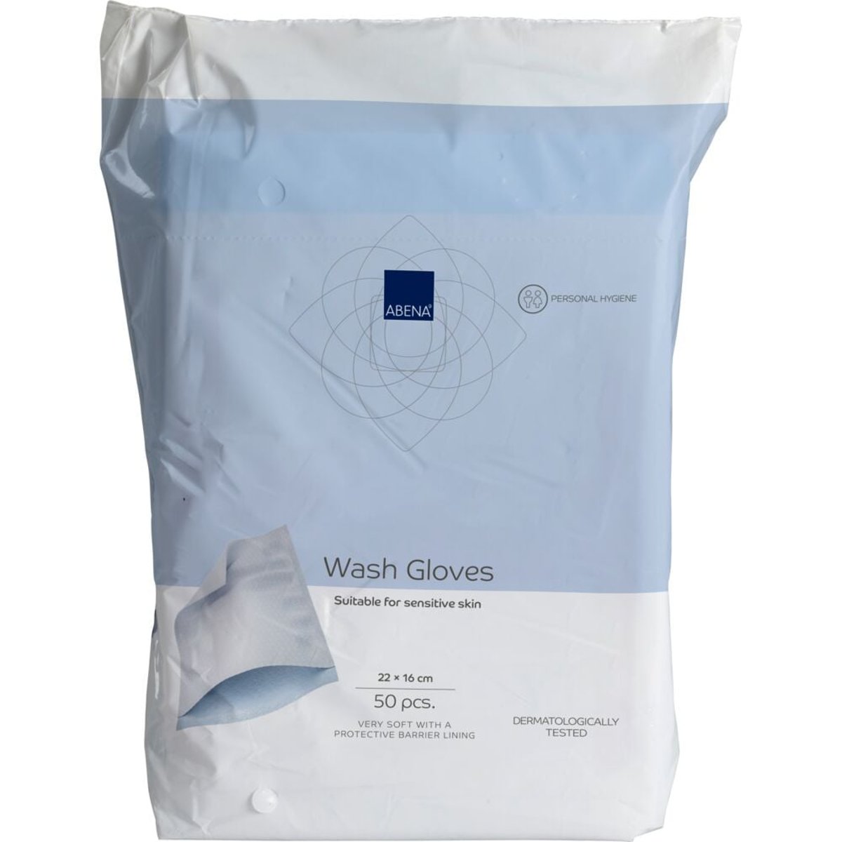 ABENA Mycí žínka Airlaid s PE fólií 23x16cm 50ks