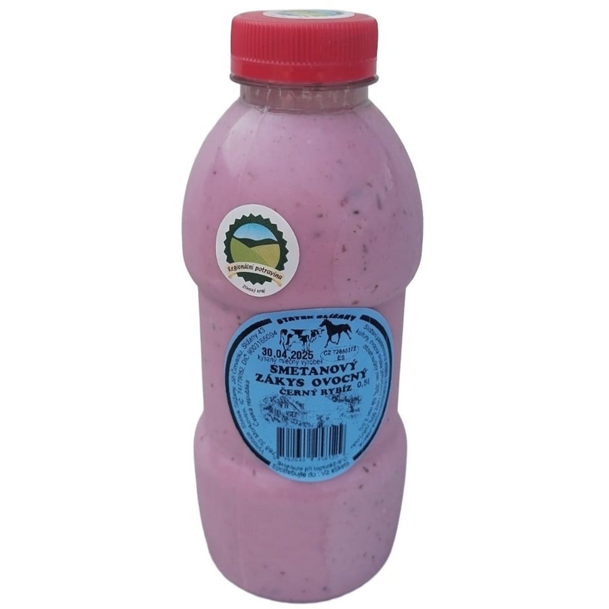 Statek Slížany Smetanový zákys ovocný černý rybíz