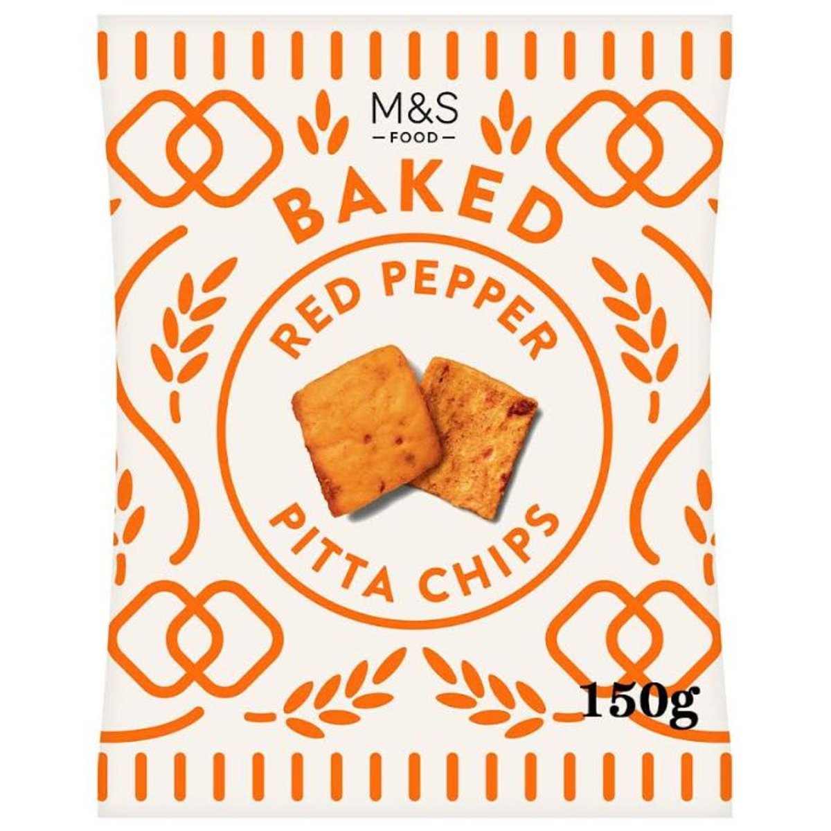 Marks & Spencer Pita chipsy s červenou paprikou ochucené chilli