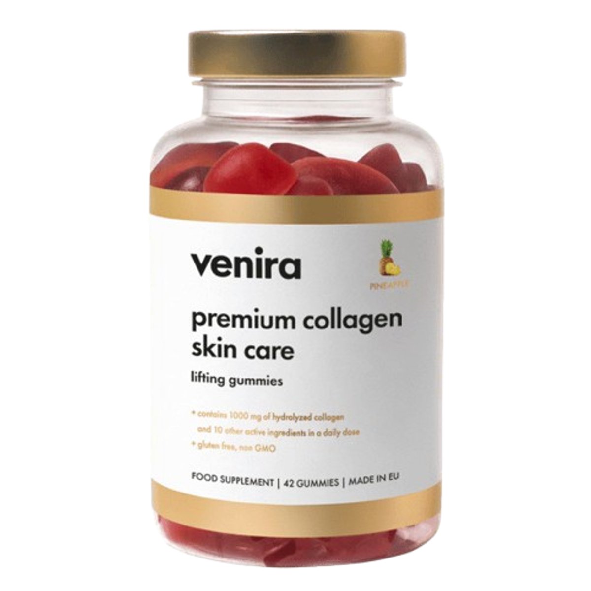 Levně Venira Premium collag.skin care gummies anan.42ks