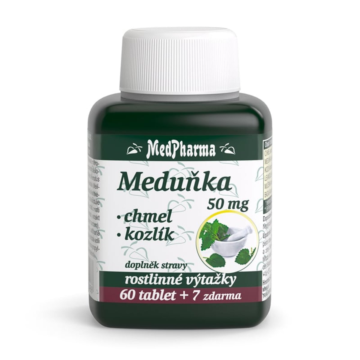 MedPharma Meduňka+chmel+kozlík tbl.67