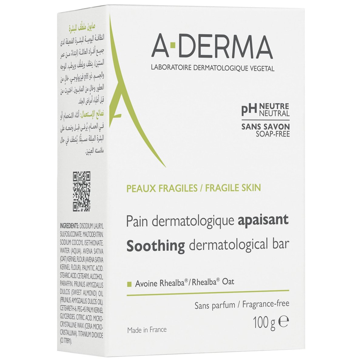 A-DERMA Zklidňující dermatologická kostka 100g