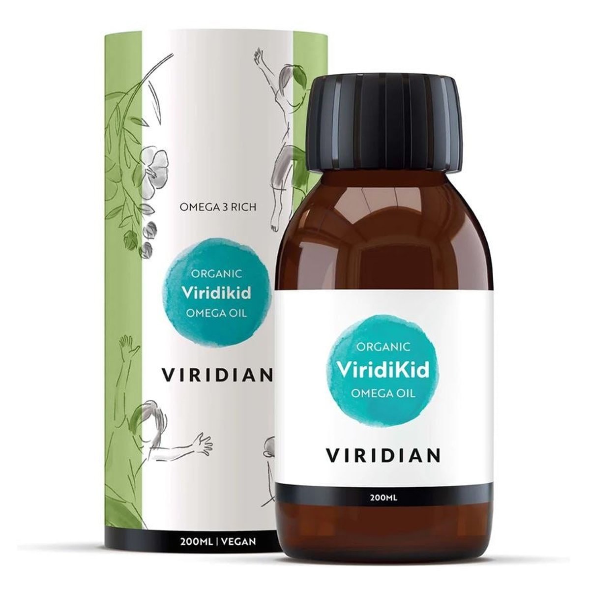 Viridian Viridikid 100% Organic Omega-3 Oil 200ml