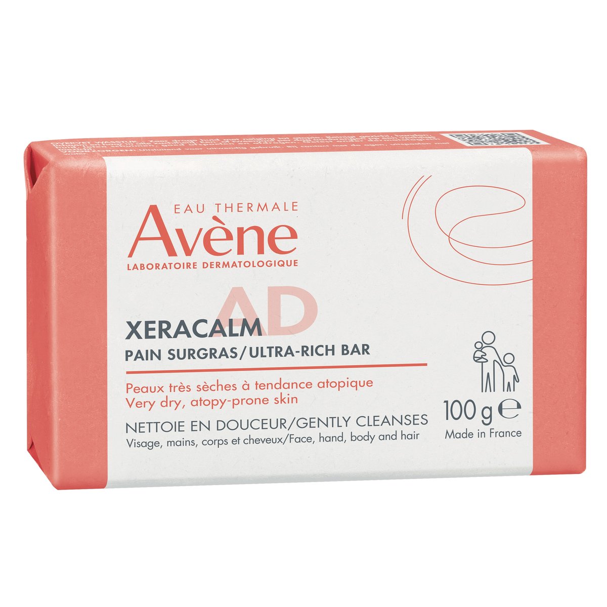 AVENE XeraCalm A.D Ultra vyživuj.mycí kostka 100g