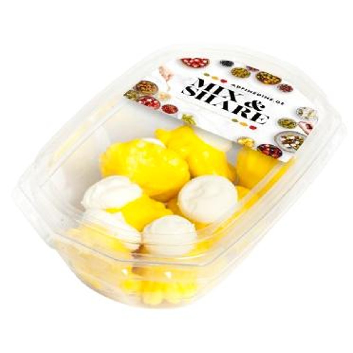 Mix&Share Žluté mini patizony plněné sýrem v řepkovém oleji