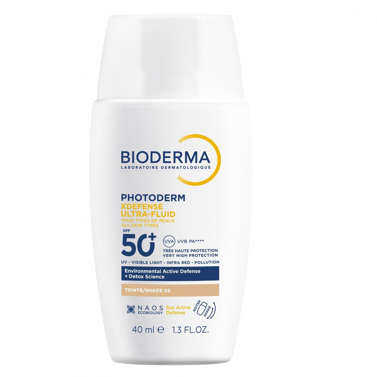 Bioderma Photoderm XDefense Tinted ochranný tónovaný fluid na obličej SPF 50+ odstín 02 Light 40 ml