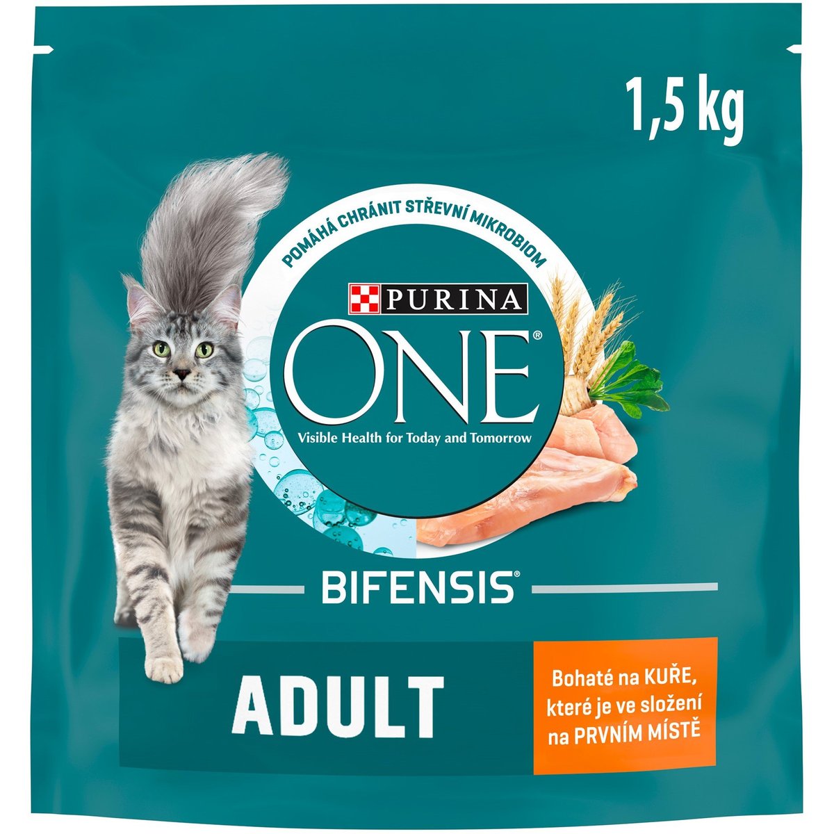 Purina ONE Bifensis Adult s kuřetem a celozrnnými obilovinami pro kočky