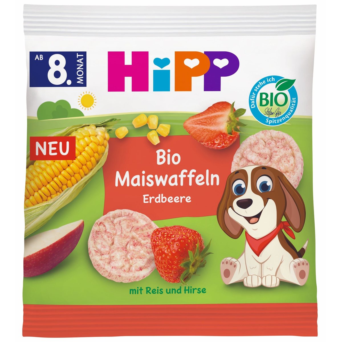 HiPP BIO Kukuřičné oplatky jahoda