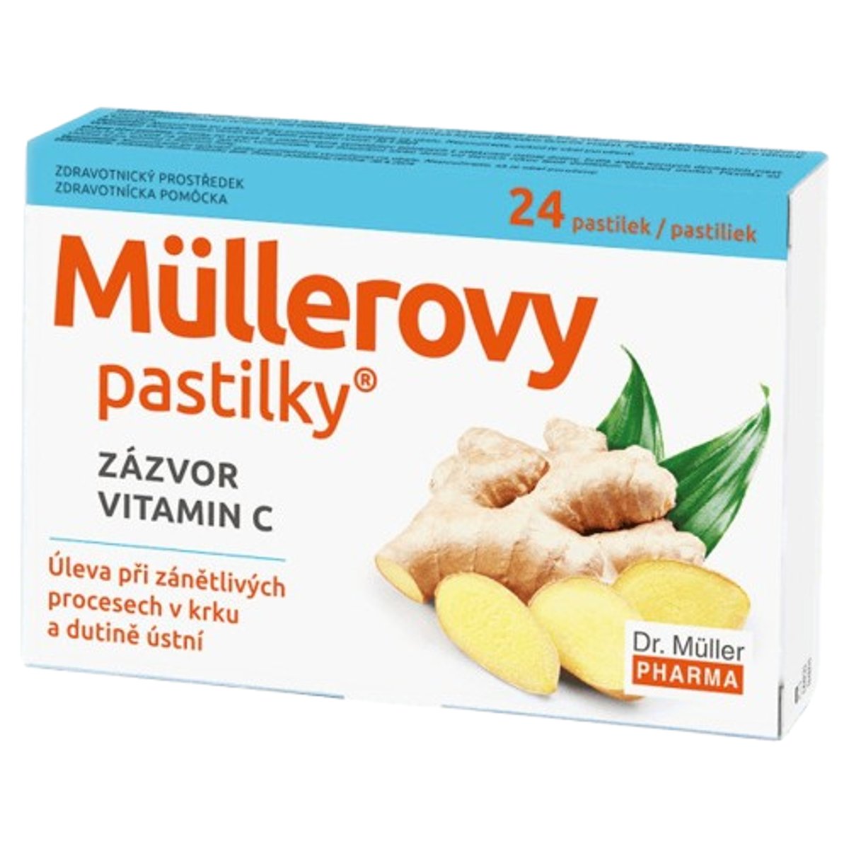 Levně Müllerovy pastilky se zázvorem 24ks ZP
