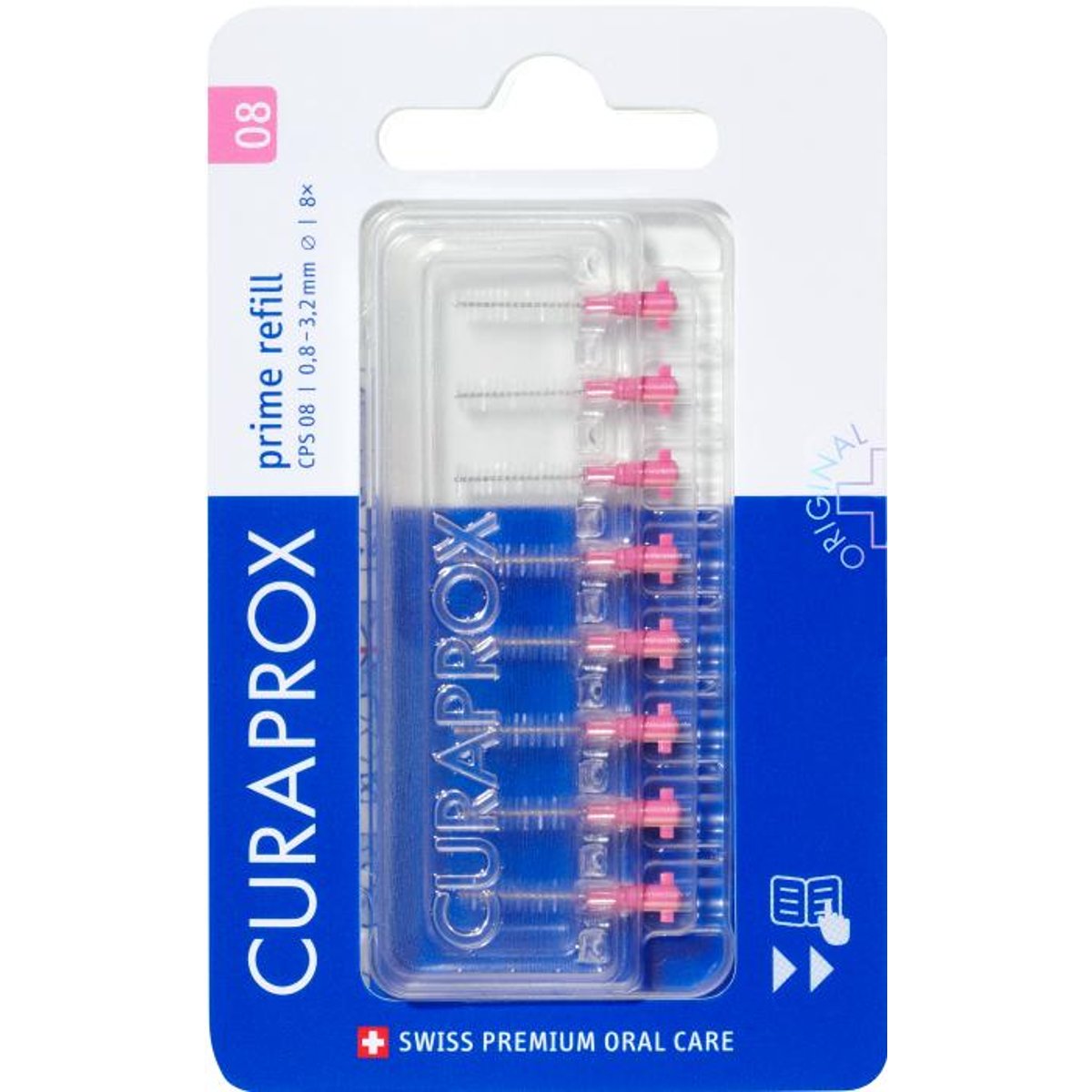 Curaprox CPS 08 prime blister refill mezizubní kratáček