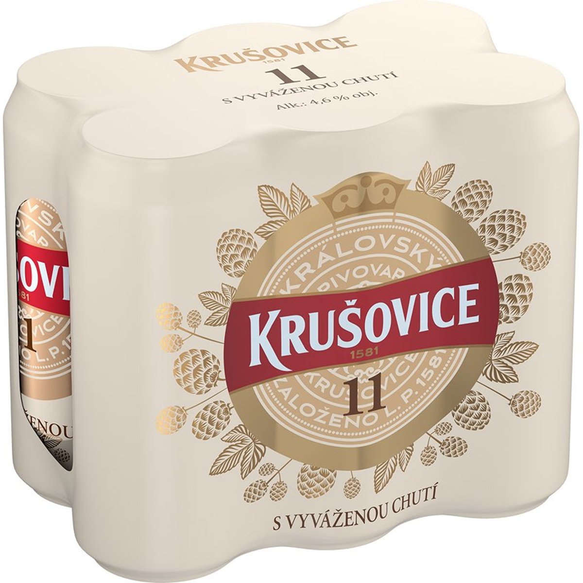 Krušovice 11 plech (6×0,5 l)