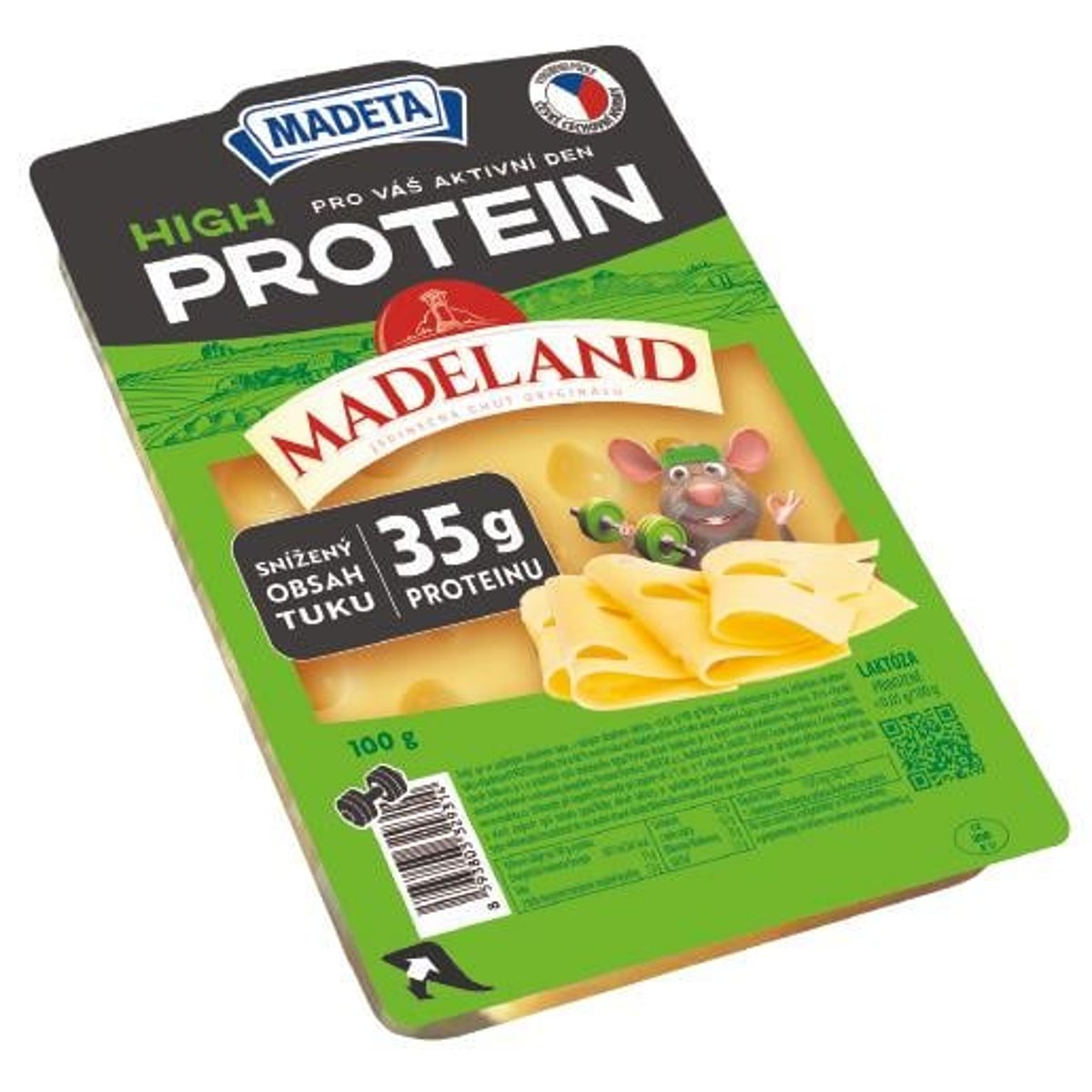 Madeta High protein Madeland plátky