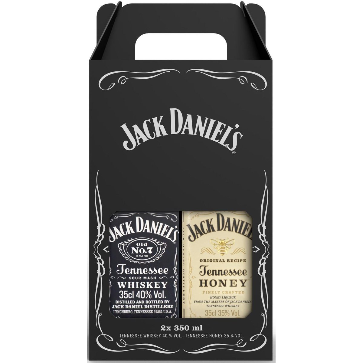 Jack Daniel's 40% obj. & Jack Daniel's Honey 35% obj. Duopack