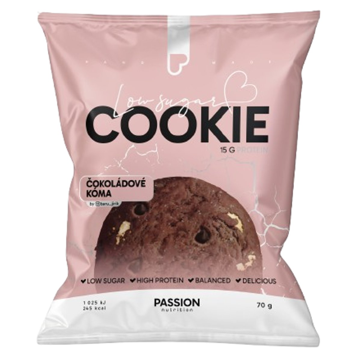 Passion Nutrition Cookie 70 g - Čokoládové kóma
