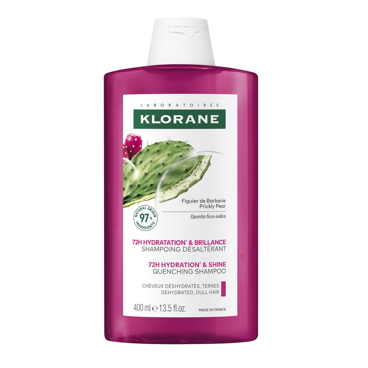 Klorane Opuncie intenzivně hydratační šampon 400 ml