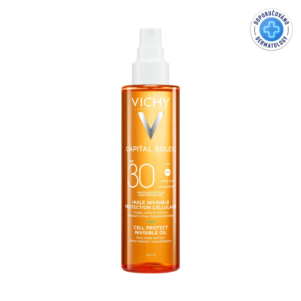 Levně VICHY CAPITAL SOLEIL neviditelný olej SPF30 200ml