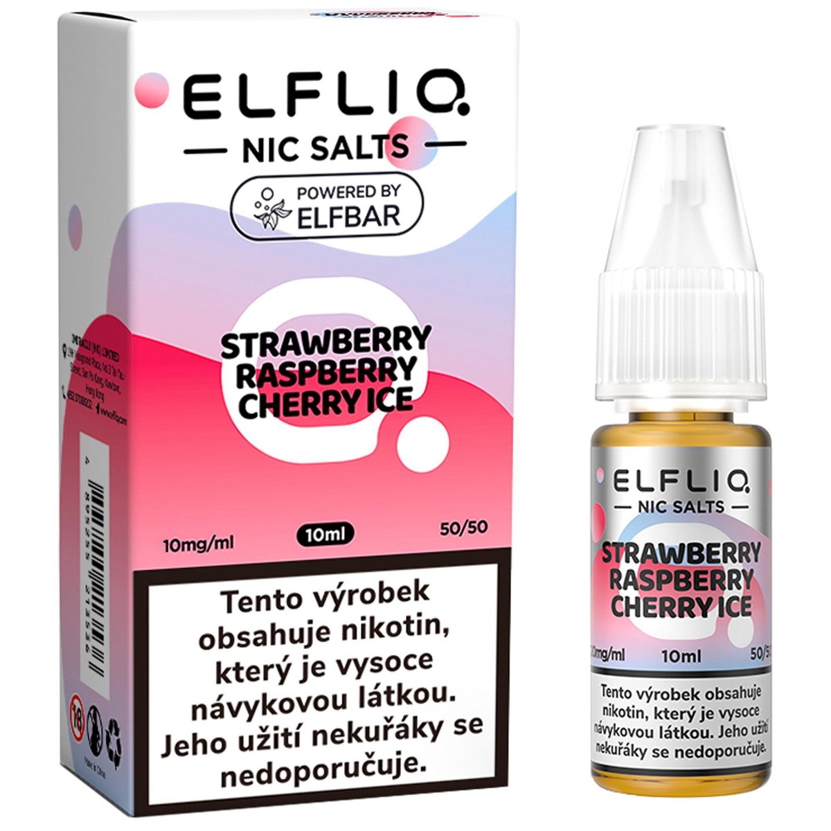 Elfliq Salt Chladivá jahoda s malinou a třešní 10ml (10mg)