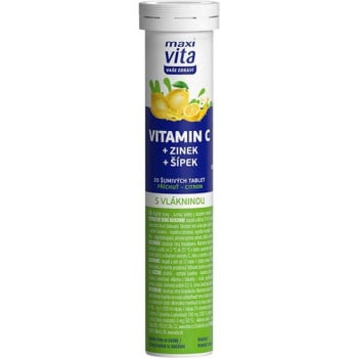 Maxi Vita Vitamin C+zinek+šípek citron tbl.eff.20