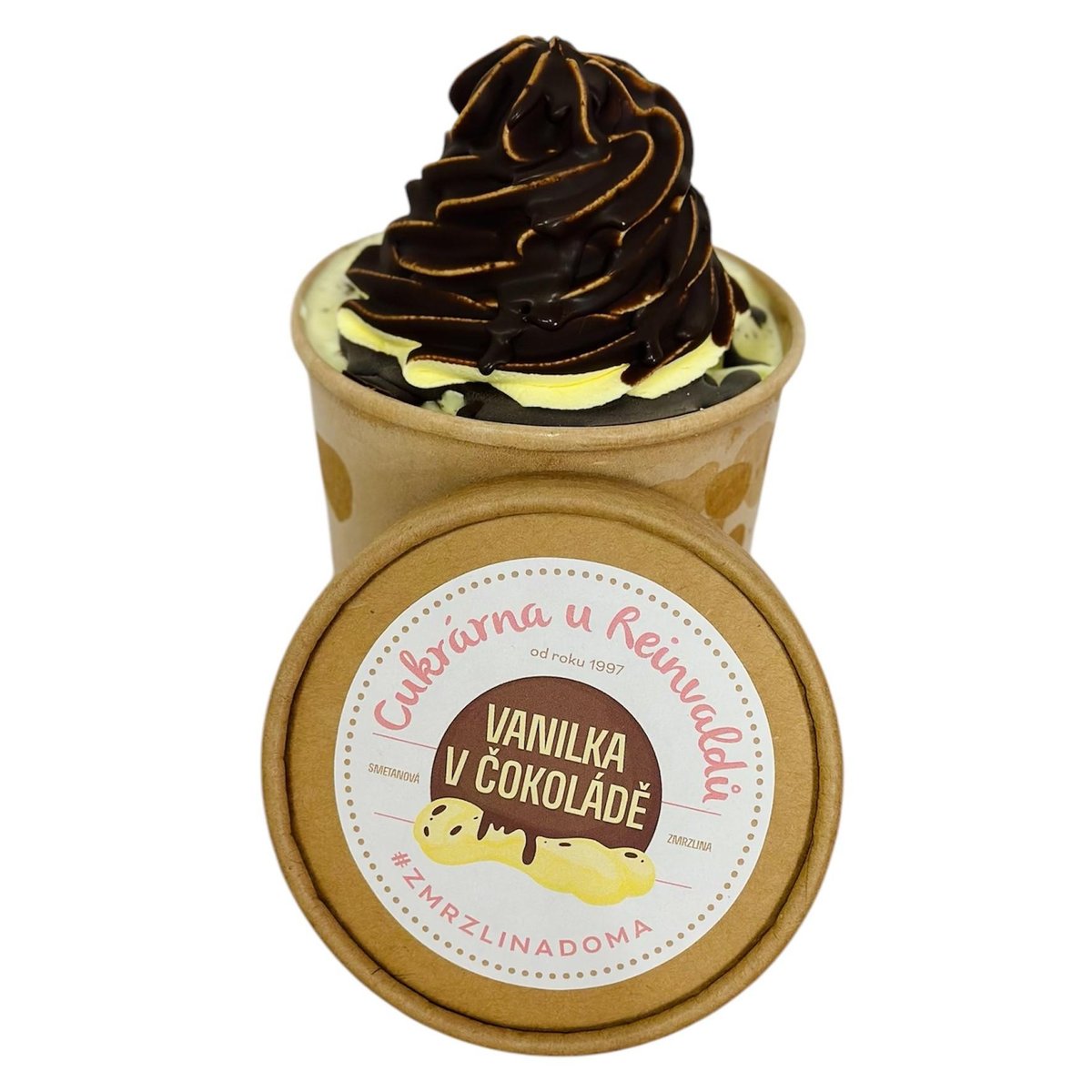 Cukrárna u Reinvaldů Vanilka v čokoládě zmrzlina