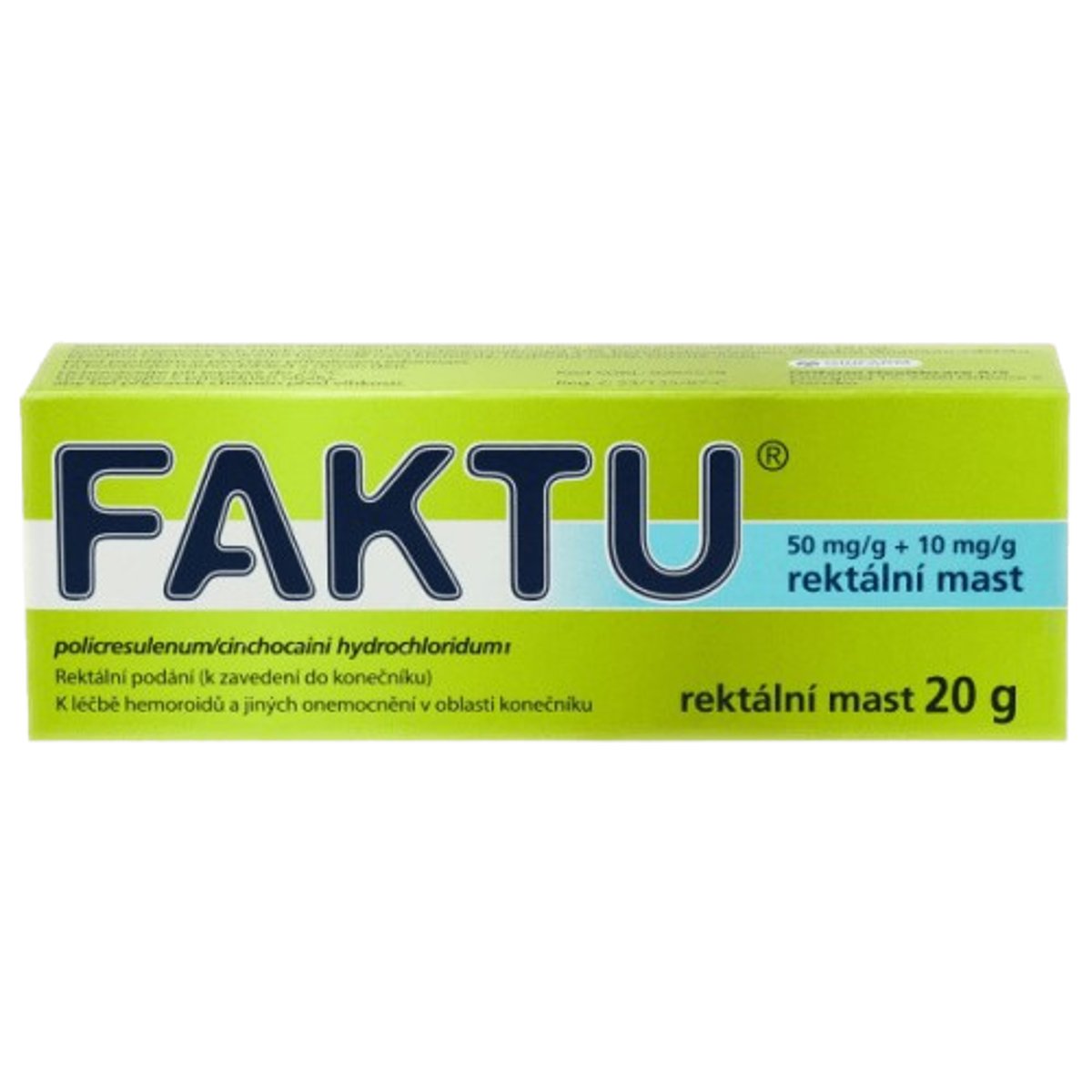 FAKTU 50MG/G+10MG/G Rektální mast 1X20G