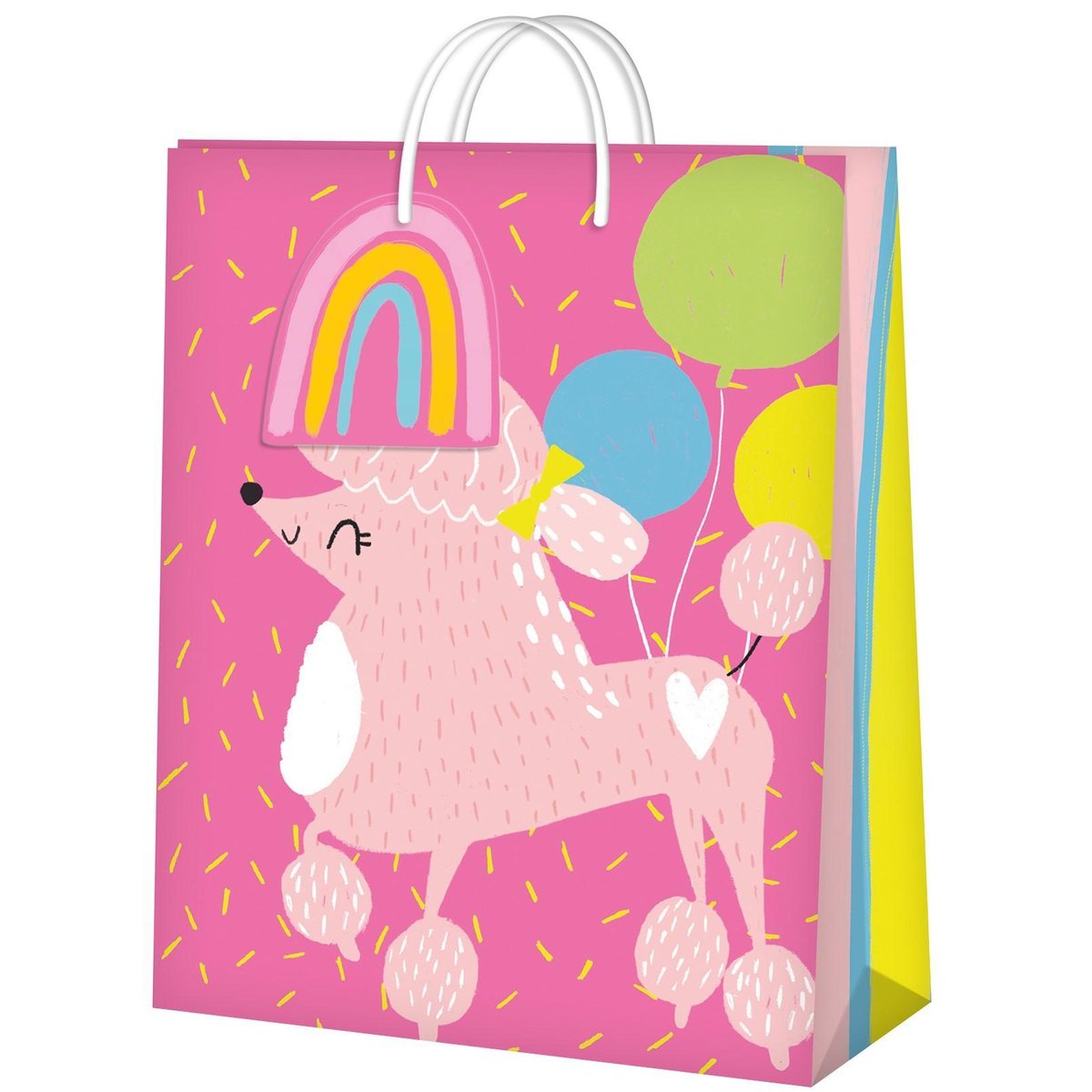 Albi Dárková taška růžová pudl, 26×12,7×32,4 cm