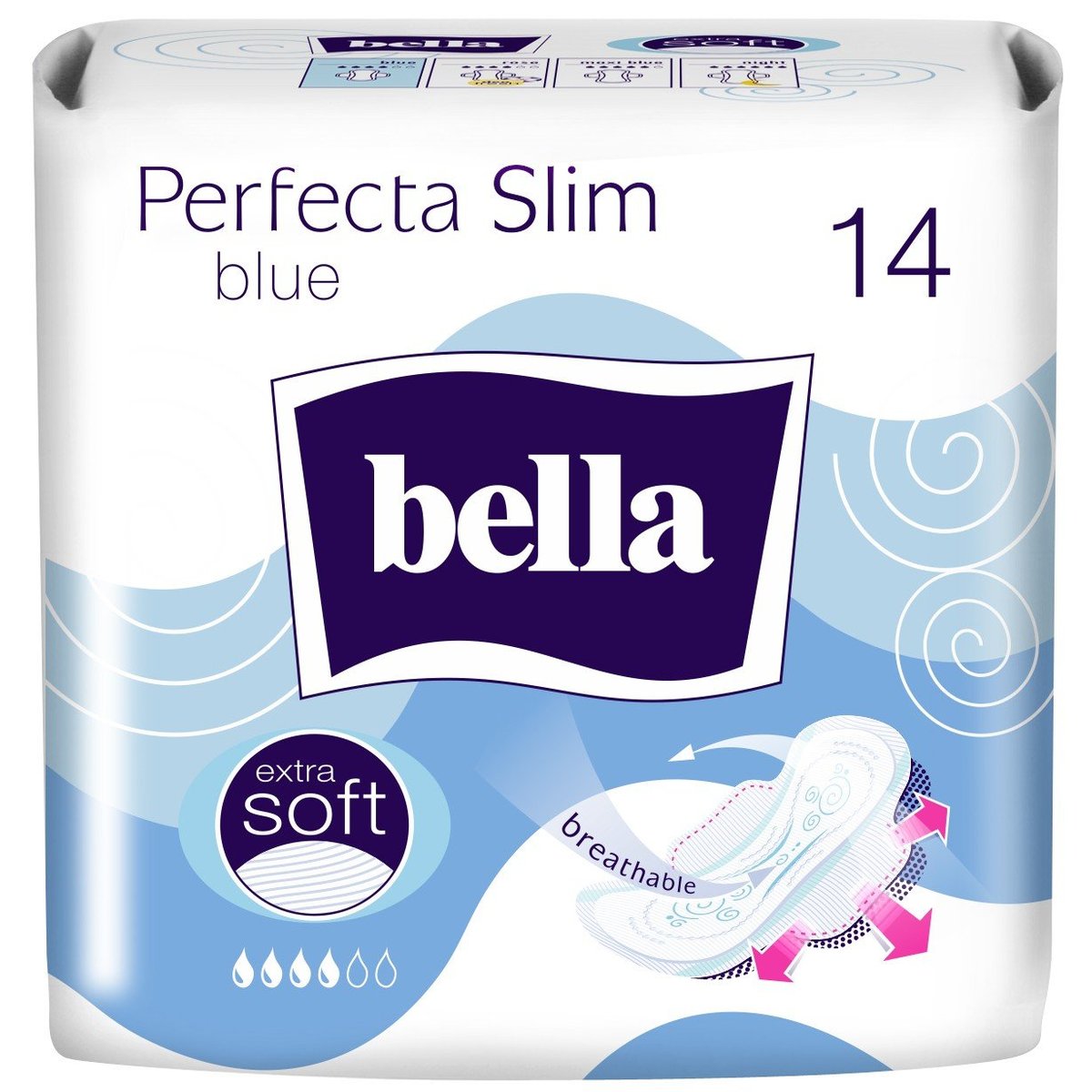 Bella Perfecta Slim Blue ultratenké vložky