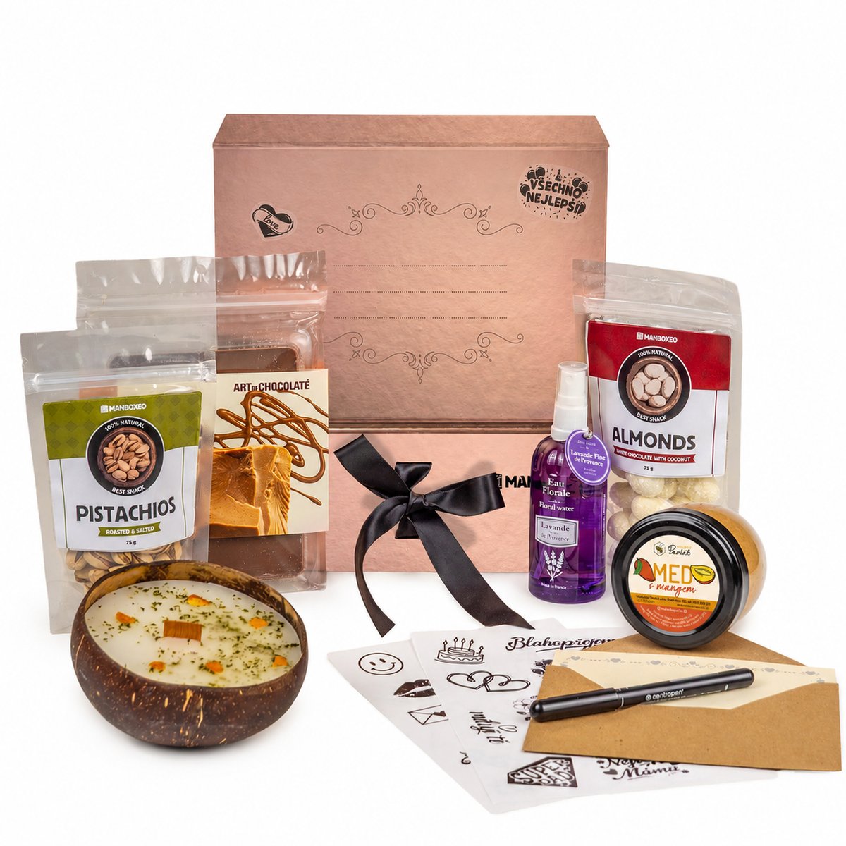 Giftboxeo pro ženu se vzkazem