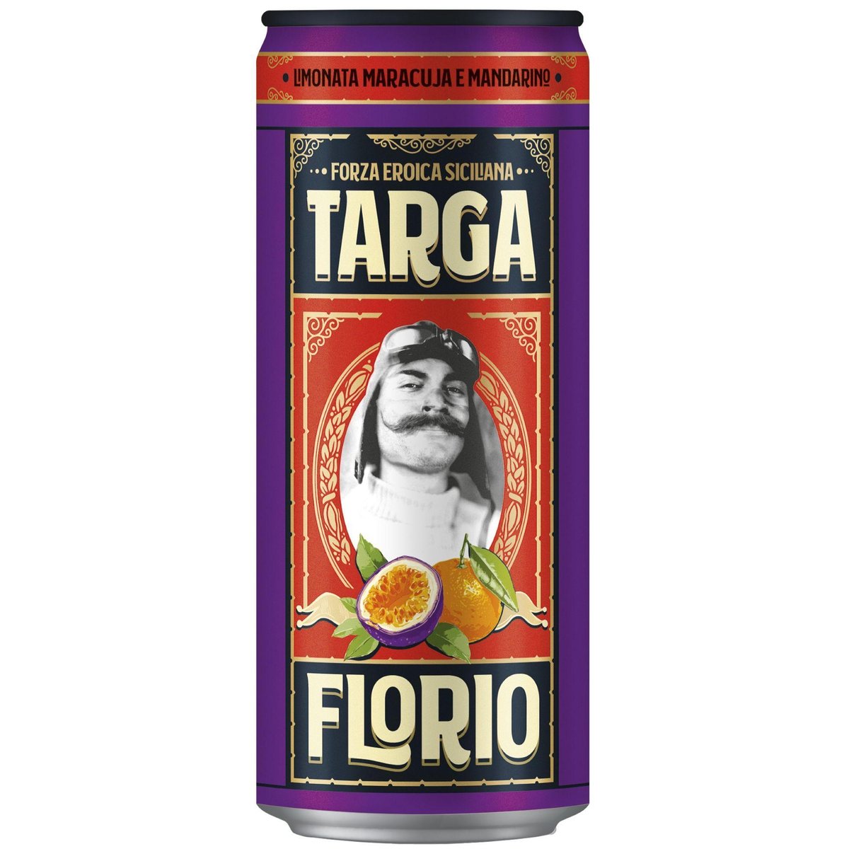Limonáda Targa Florio - tonic, maracuja, mandarinka, plech, 24x 0,33 l