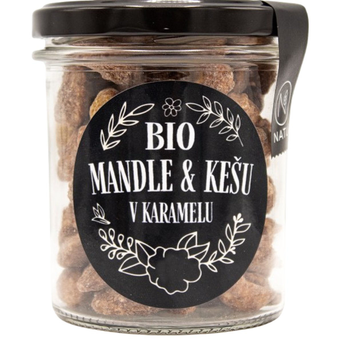 Natu BIO Mandle a kešu ořechy v karamelu