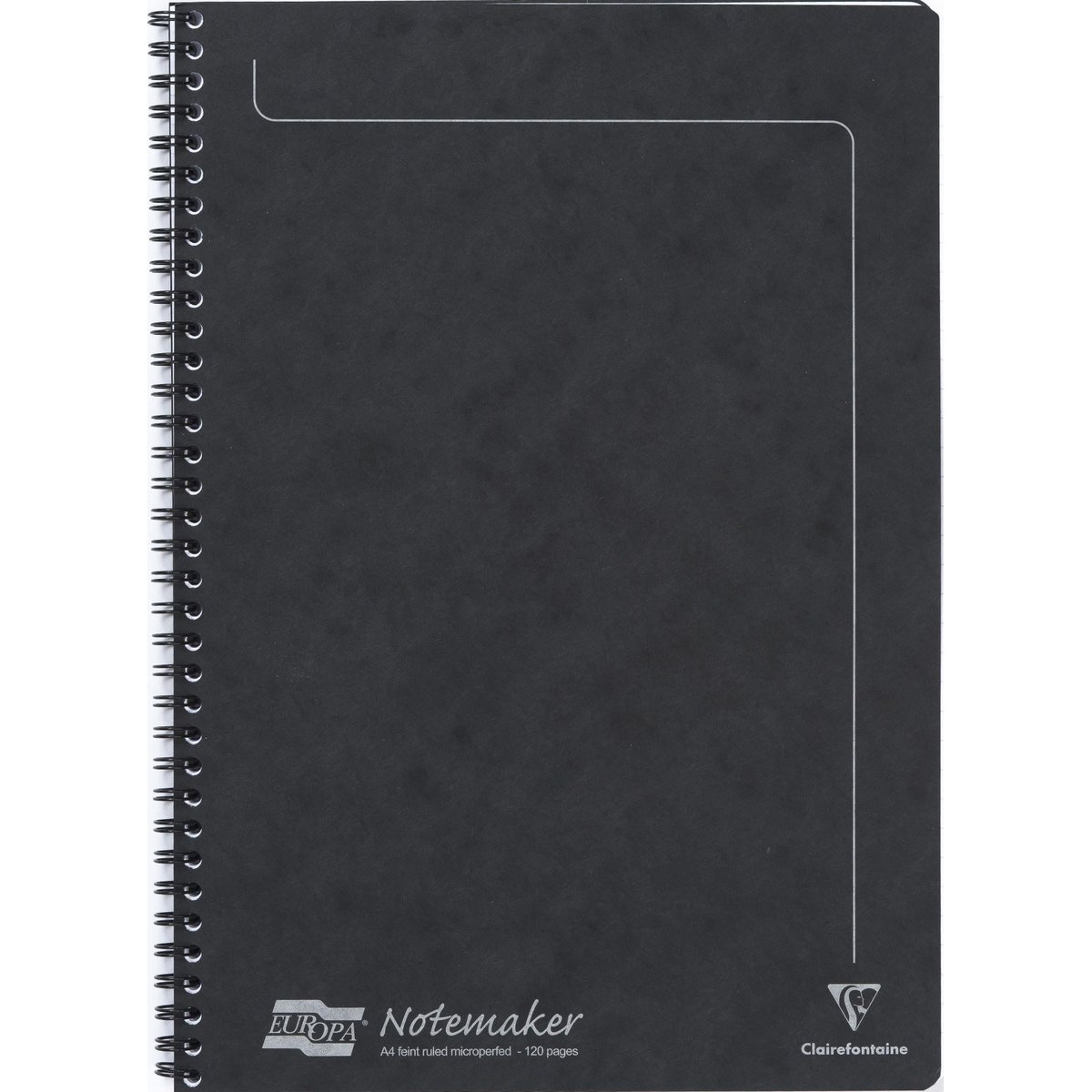 Clairefontaine Europa černý zápisník A4 linkovaný, 60 listů