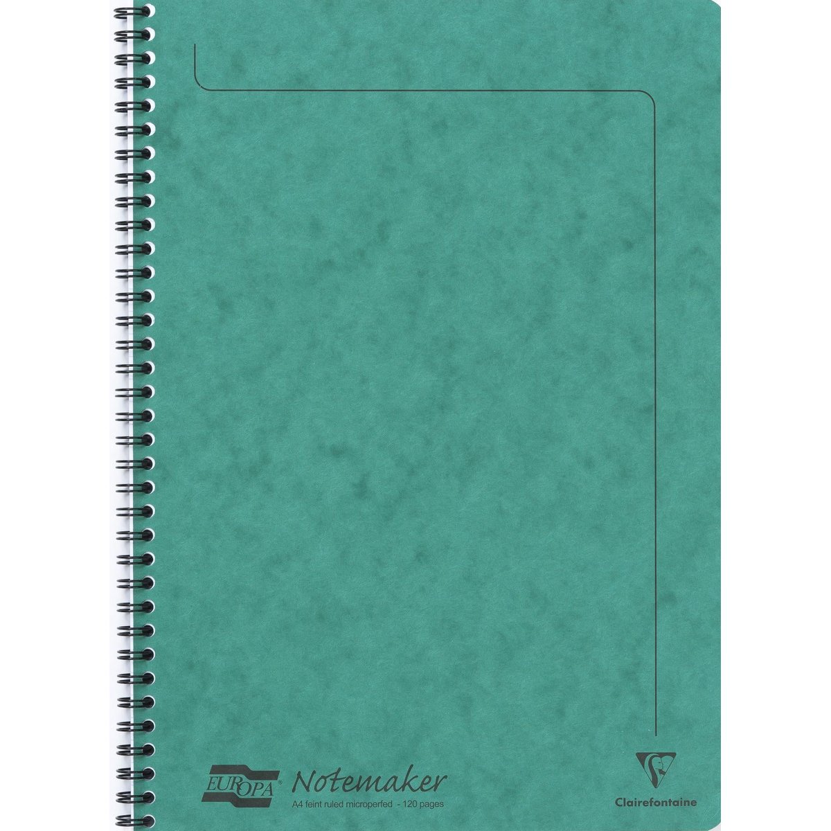 Clairefontaine Europa zelený zápisník A4 linkovaný, 60 listů