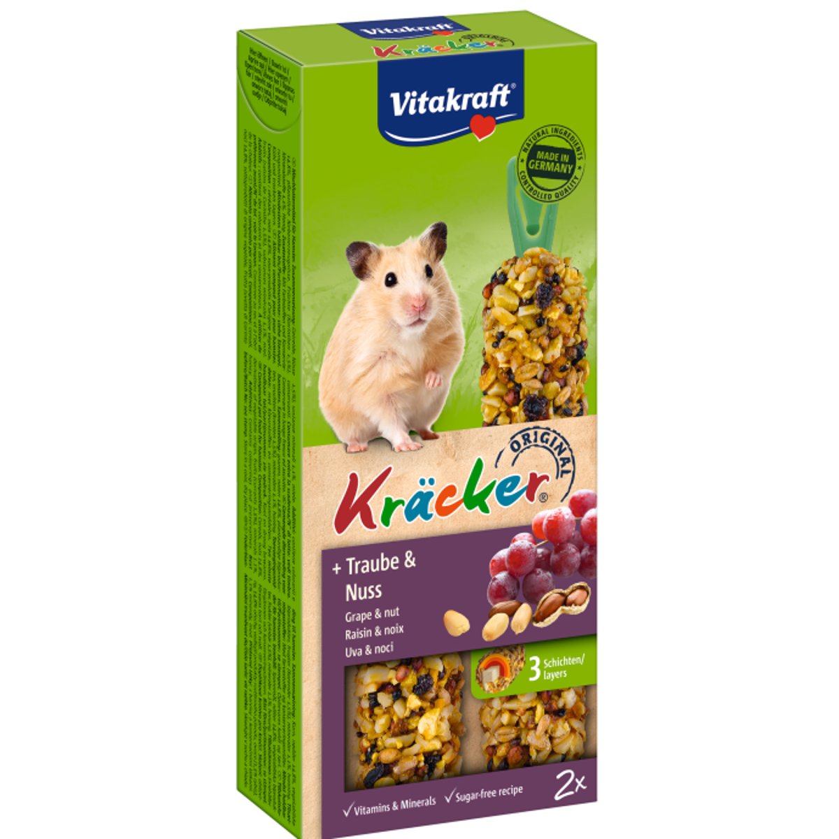 Vitakraft Kräcker hrozno a ořechy pro křečky