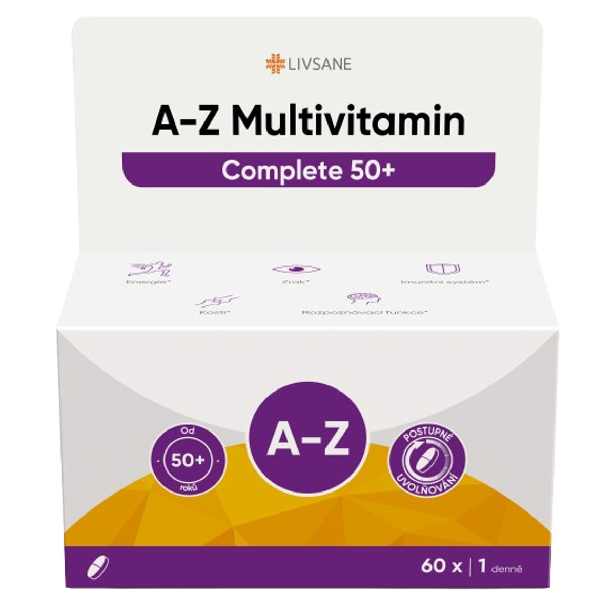 LIVSANE A-Z Multivitamin Complete 50+ tbl.60