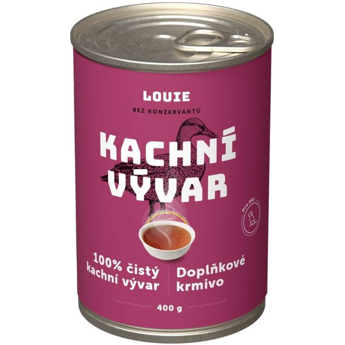 Louie Doplňkové krmivo kachní vývar pro psy