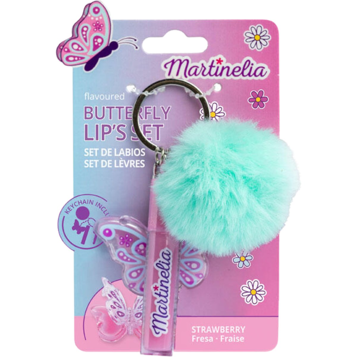 Martinelia World Butterfly lesk na rty & bambulka