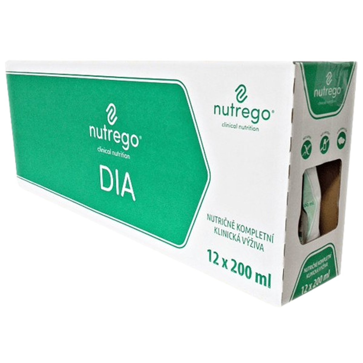 NUTREGO DIA S PŘÍCHUTÍ VANILKA perorální roztok 12X200ML