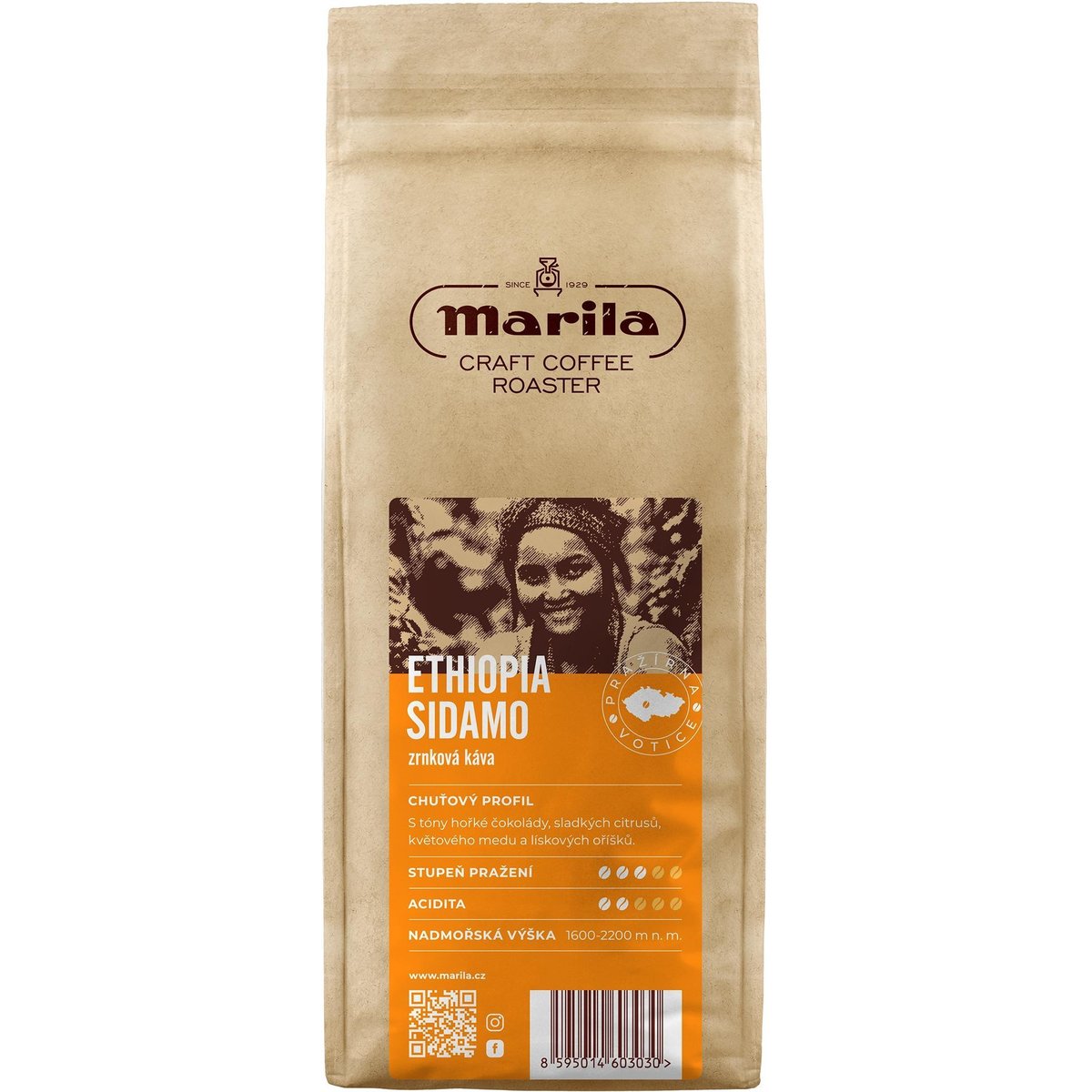 Marila Craft Etiopia Sidamo zrnková káva