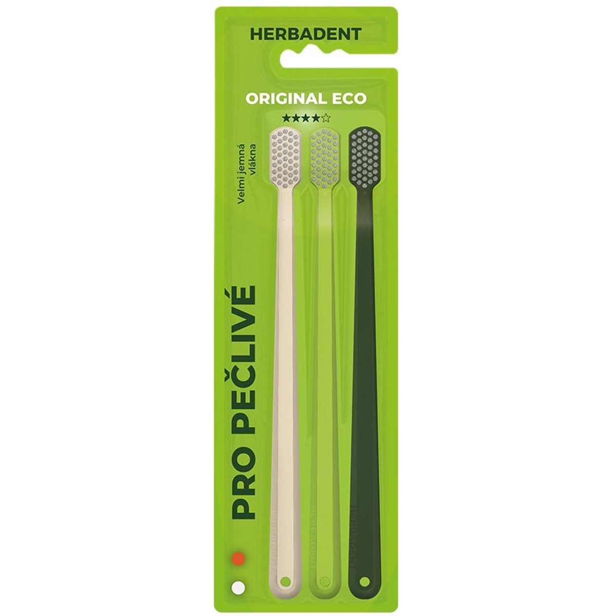 Herbadent Original EKO zubní kartáček, velmi jemná vlákna