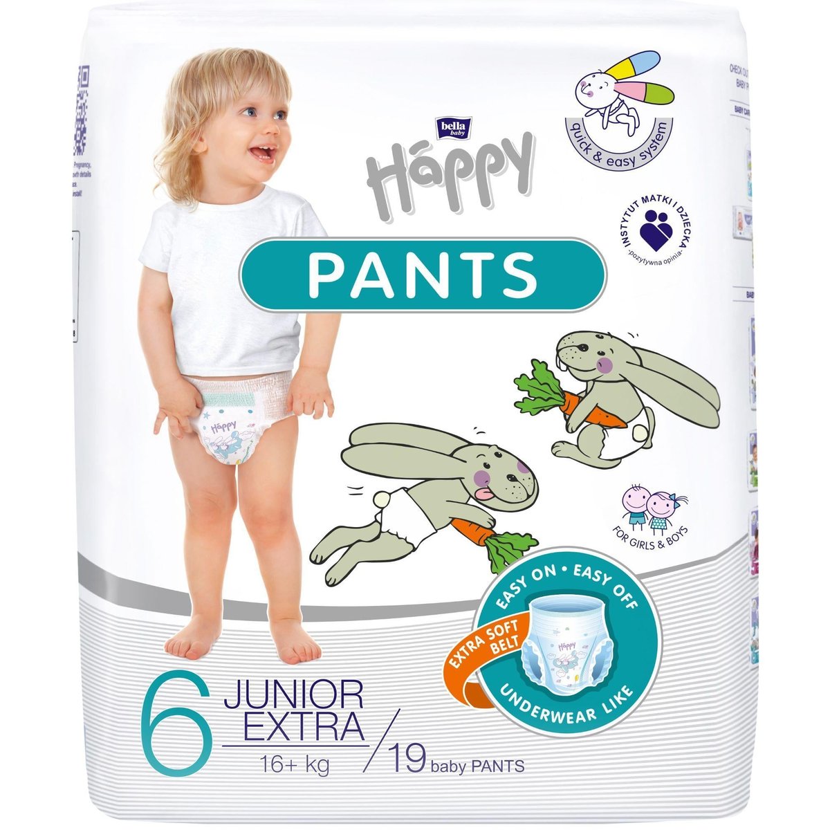 Bella Baby Happy Pants jednorázové plenkové kalhotky 6 (16+ kg)